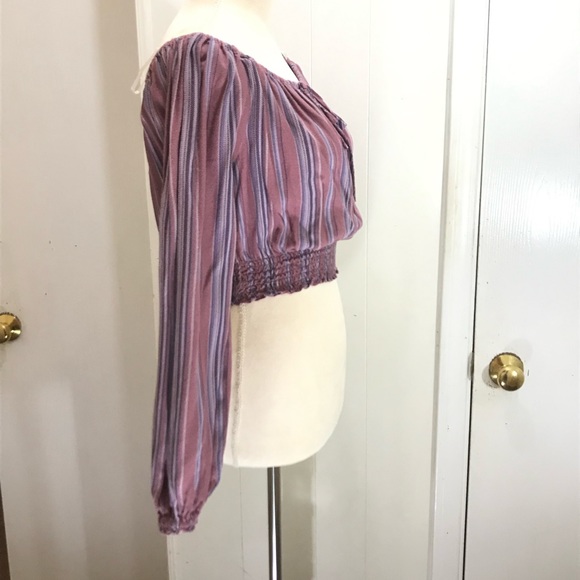 Aeropostale striped boho crop top - Picture 4 of 8